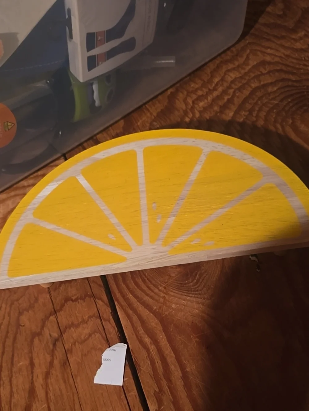 ❤️10/$20 Wooden Lemon Slice Decorative Shelf/Accent - Yellow
